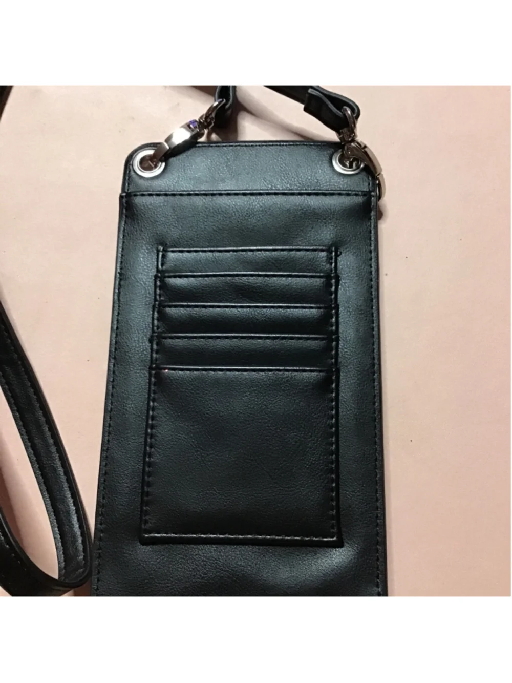 Madden Girl Black Phone Case Crossbody Purse Bag Steve Madden